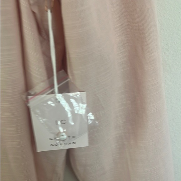 LC Lauren Conrad Pink Button Down Shirt Peter Pan Collar - Picture 6 of 12